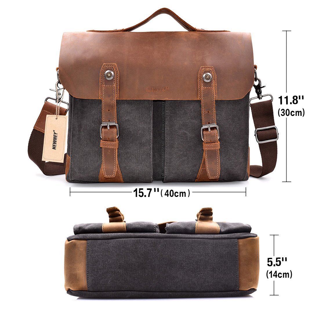 Men's Leather Messenger Bag 15 — High On Leather